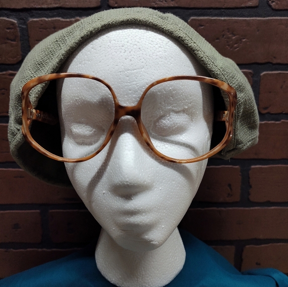 Christian Dior tortoise shell frames only retro hippie glasses 70's - Picture 1 of 11